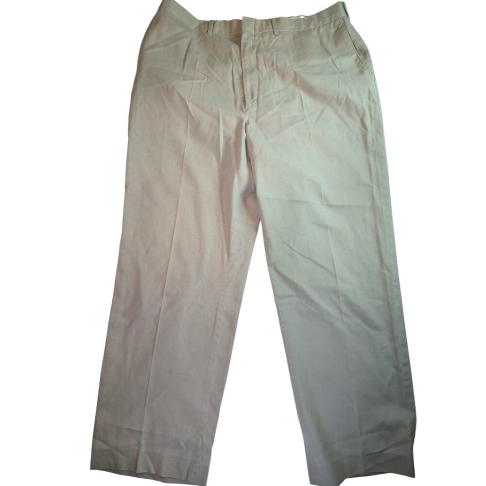 Reed St James Men's Pleated Front Dress Pants Size 40 x 30 Beige